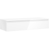 Mexen Orio bathroom cabinet under countertop 120 cm with countertop, 1 drawer, white gloss - 91A10-12023-1-BFC00