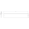 Mexen Orio bathroom cabinet under countertop 120 cm with countertop, 1 drawer, white gloss - 91A10-12023-1-BFC00