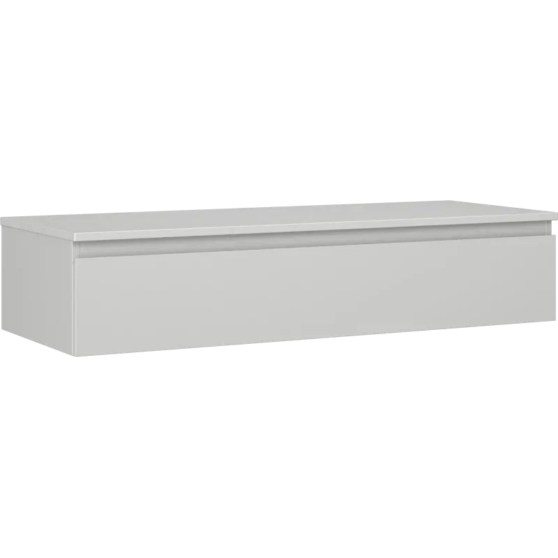 Mexen Orio bathroom cabinet under sink 120 cm with countertop, 1 drawer, matte grey - 91A10-12023-1-BFC62