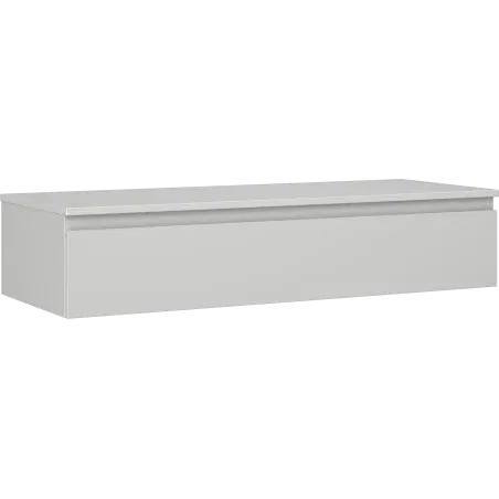 Mexen Orio bathroom cabinet under sink 120 cm with countertop, 1 drawer, matte grey - 91A10-12023-1-BFC62