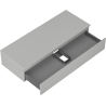 Mexen Orio 120 cm Bathroom Cabinet with Countertop, 1 Drawer, Gray Matt - 91A10-12023-1-BFC62
