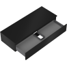 Mexen Orio 120 cm Bathroom Cabinet with Countertop, 1 Drawer, Matte Black - 91A10-12023-1-BFC71