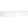 Mexen Orio bathroom cabinet for washbasin 140 cm with countertop, 1 drawer, white gloss - 91A10-14023-1-BFC00