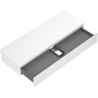 Mexen Orio bathroom cabinet 140 cm with countertop, 1 drawer, white matte - 91A10-14023-1-BFC01