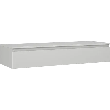 Mexen Orio bathroom cabinet under sink 140 cm with countertop, 1 drawer, matte grey - 91A10-14023-1-BFC62