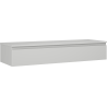 Mexen Orio bathroom cabinet for countertop 140 cm with top, 1 drawer, matte gray - 91A10-14023-1-BFC62