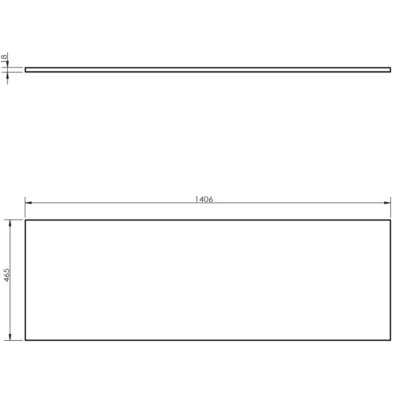 Mexen Orio bathroom cabinet 140 cm with countertop, 1 drawer, black gloss - 91A10-14023-1-BFC70