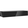Mexen Orio bathroom cabinet for under sink 140 cm with countertop, 1 drawer, black gloss - 91A10-14023-1-BFC70