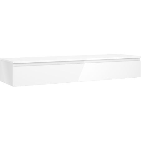 Mexen Orio bathroom cabinet under-washbasin 160 cm with countertop, 1 drawer, white gloss - 91A10-16023-1-BFC00