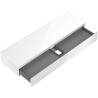 Mexen Orio bathroom cabinet under-washbasin 160 cm with countertop, 1 drawer, white gloss - 91A10-16023-1-BFC00