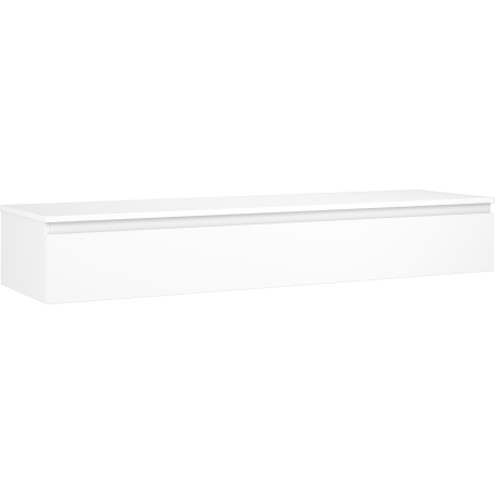 Mexen Orio 160 cm Bathroom Cabinet with Countertop, 1 Drawer, Matte White - 91A10-16023-1-BFC01