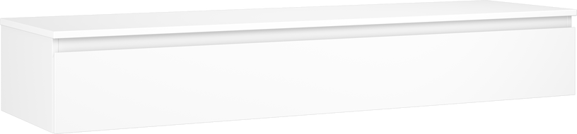 Mexen Orio 160 cm Bathroom Cabinet with Countertop, 1 Drawer, Matte White - 91A10-16023-1-BFC01