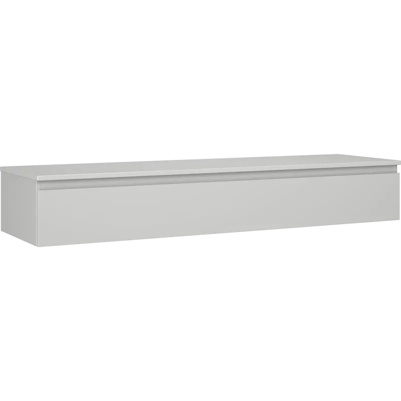 Mexen Orio bathroom cabinet 160 cm with countertop, 1 drawer, matte grey - 91A10-16023-1-BFC62