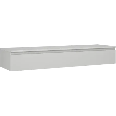 Mexen Orio bathroom cabinet 160 cm with countertop, 1 drawer, matte grey - 91A10-16023-1-BFC62