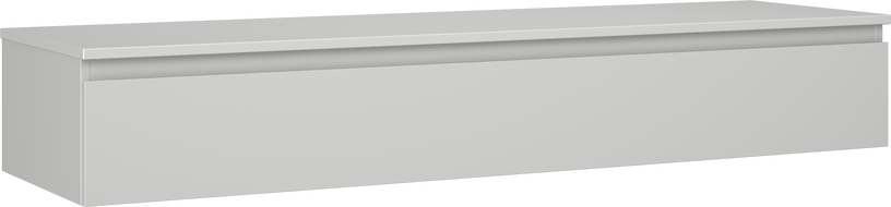 Mexen Orio bathroom cabinet 160 cm with countertop, 1 drawer, matte grey - 91A10-16023-1-BFC62