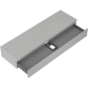 Mexen Orio 160 cm Bathroom Cabinet with Countertop, 1 Drawer, Gray Matte - 91A10-16023-1-BFC62