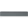 Mexen Orio bathroom cabinet for washbasin 160 cm with countertop, 1 drawer, matte graphite - 91A10-16023-1-BFC66