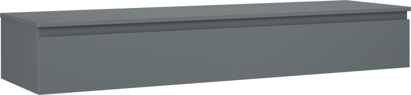 Mexen Orio bathroom cabinet for washbasin 160 cm with countertop, 1 drawer, matte graphite - 91A10-16023-1-BFC66