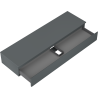 Mexen Orio bathroom cabinet for washbasin 160 cm with countertop, 1 drawer, matte graphite - 91A10-16023-1-BFC66
