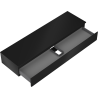 Mexen Orio bathroom cabinet with countertop 160 cm, 1 drawer, matte black - 91A10-16023-1-BFC71