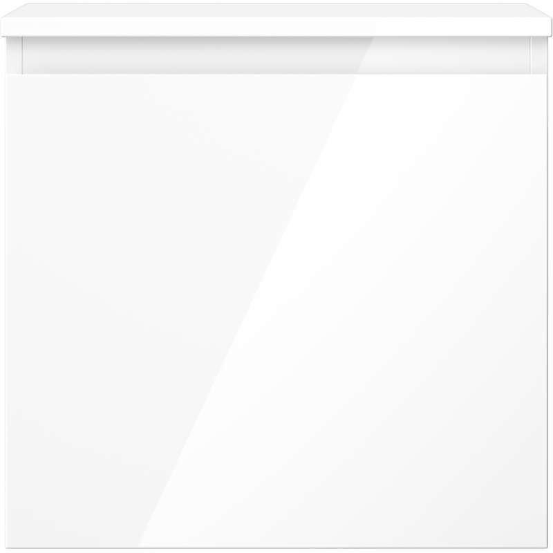 Mexen Orio bathroom cabinet under the sink 50 cm with countertop, 1 drawer, white gloss - 91A10-05047-1-BFC00