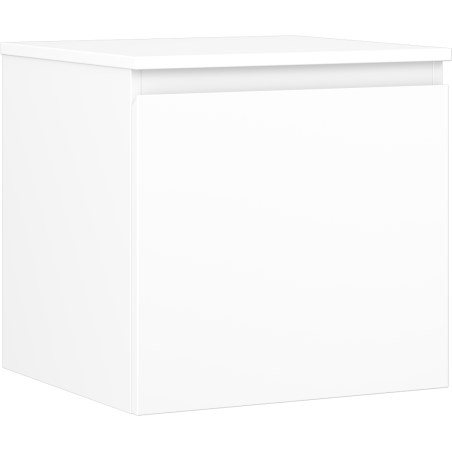 Mexen Orio bathroom cabinet under-sink 50 cm with countertop, 1 drawer, white matte - 91A10-05047-1-BFC01