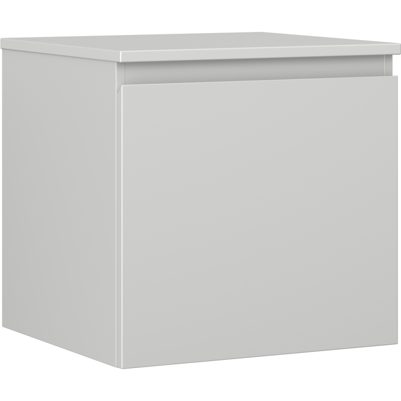 Mexen Orio bathroom cabinet for washbasin 50 cm with countertop, 1 drawer, gray matte - 91A10-05047-1-BFC62