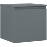 Mexen Orio bathroom vanity cabinet 50 cm with countertop, 1 drawer, matte graphite - 91A10-05047-1-BFC66