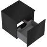 Mexen Orio bathroom vanity unit 50 cm with countertop, 1 drawer, black matte - 91A10-05047-1-BFC71