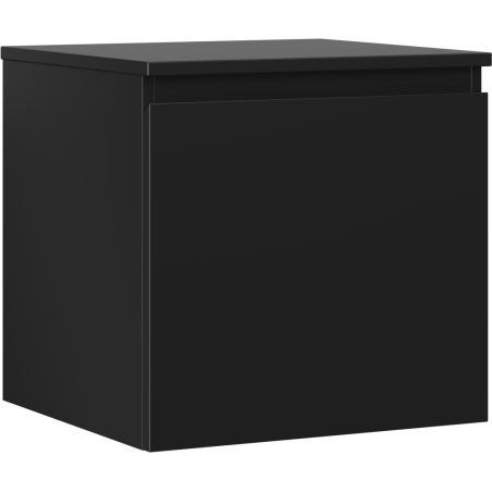 Mexen Orio bathroom cabinet under sink 50 cm with countertop, 1 drawer, black matte - 91A10-05047-1-BFC71