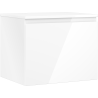Mexen Orio bathroom cabinet under washbasin 60 cm with countertop, 1 drawer, glossy white - 91A10-06047-1-BFC00