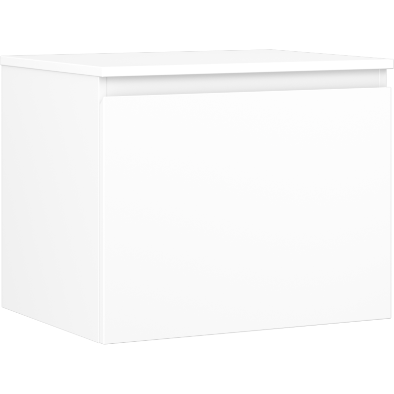 Mexen Orio Bathroom Cabinet for Sink 60 cm with Countertop, 1 Drawer, Matte White - 91A10-06047-1-BFC01