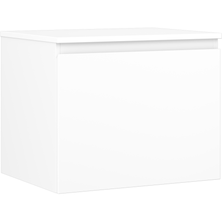 Mexen Orio bathroom cabinet for washbasin 60 cm with countertop, 1 drawer, white matte - 91A10-06047-1-BFC01