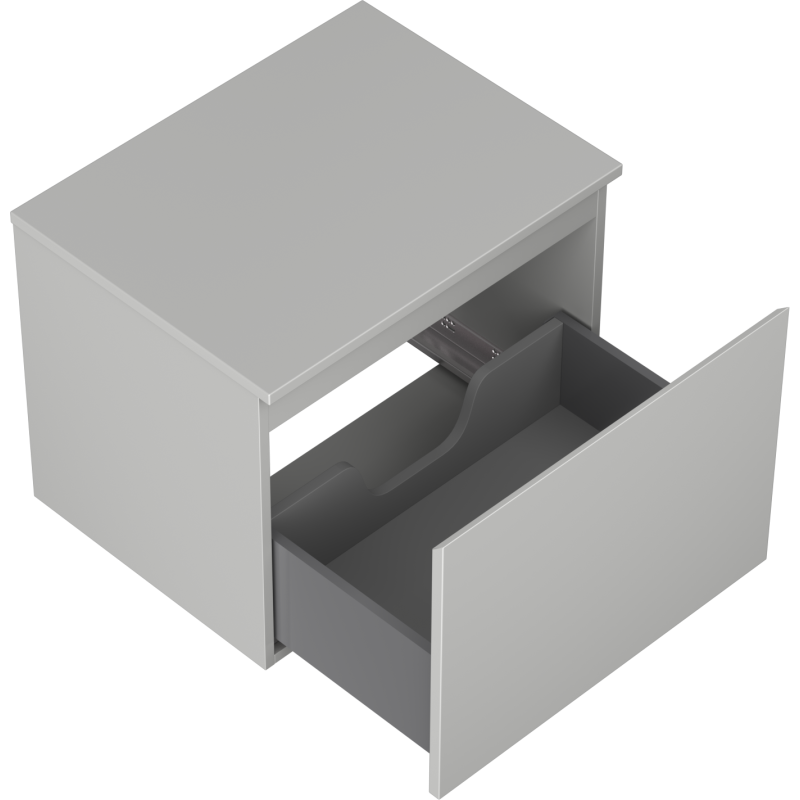 Mexen Orio 60 cm Bathroom Vanity Unit with Countertop, 1 Drawer, Matte Grey - 91A10-06047-1-BFC62