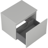 Mexen Orio bathroom cabinet under sink 60 cm with countertop, 1 drawer, matte gray - 91A10-06047-1-BFC62