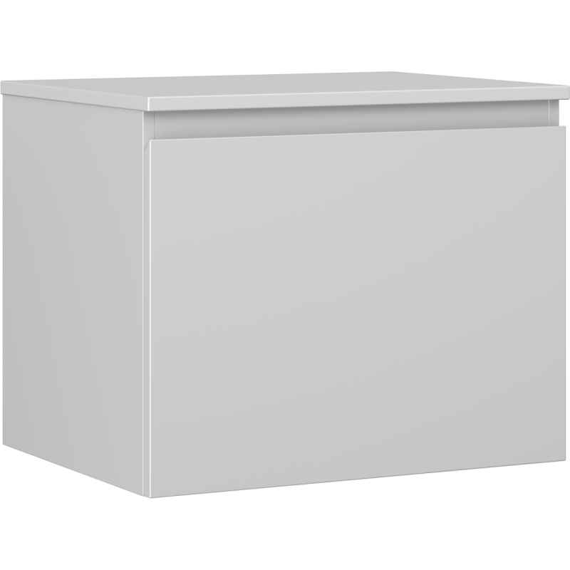 Mexen Orio bathroom cabinet under sink 60 cm with countertop, 1 drawer, matte gray - 91A10-06047-1-BFC62