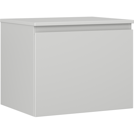 Mexen Orio bathroom cabinet under sink 60 cm with countertop, 1 drawer, matte gray - 91A10-06047-1-BFC62