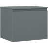 Mexen Orio 60 cm Bathroom Cabinet with Countertop, 1 Drawer, Matte Graphite - 91A10-06047-1-BFC66