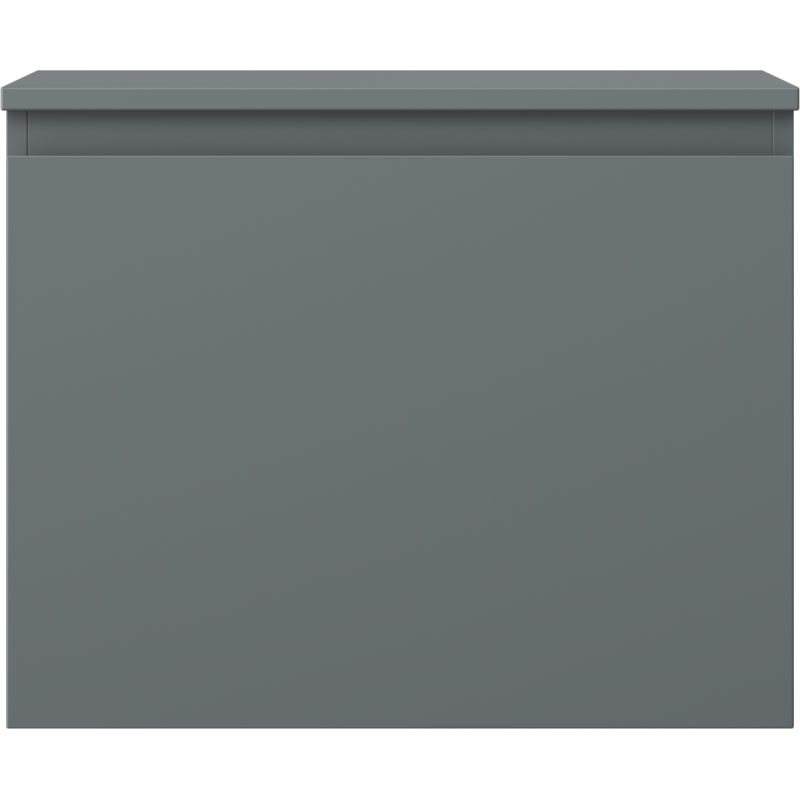 Mexen Orio 60 cm Bathroom Cabinet with Countertop, 1 Drawer, Matte Graphite - 91A10-06047-1-BFC66