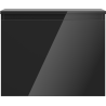Mexen Orio bathroom cabinet under-sink 60 cm with countertop, 1 drawer, black gloss - 91A10-06047-1-BFC70