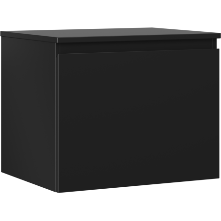 Mexen Orio bathroom cabinet under the sink 60 cm with countertop, 1 drawer, black matte - 91A10-06047-1-BFC71