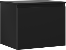 Mexen Orio bathroom cabinet under washbasin 60 cm with countertop, 1 drawer, black matte - 91A10-06047-1-BFC71
