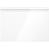 Mexen Orio bathroom cabinet under sink 70 cm with countertop, 1 drawer, white gloss - 91A10-07047-1-BFC00
