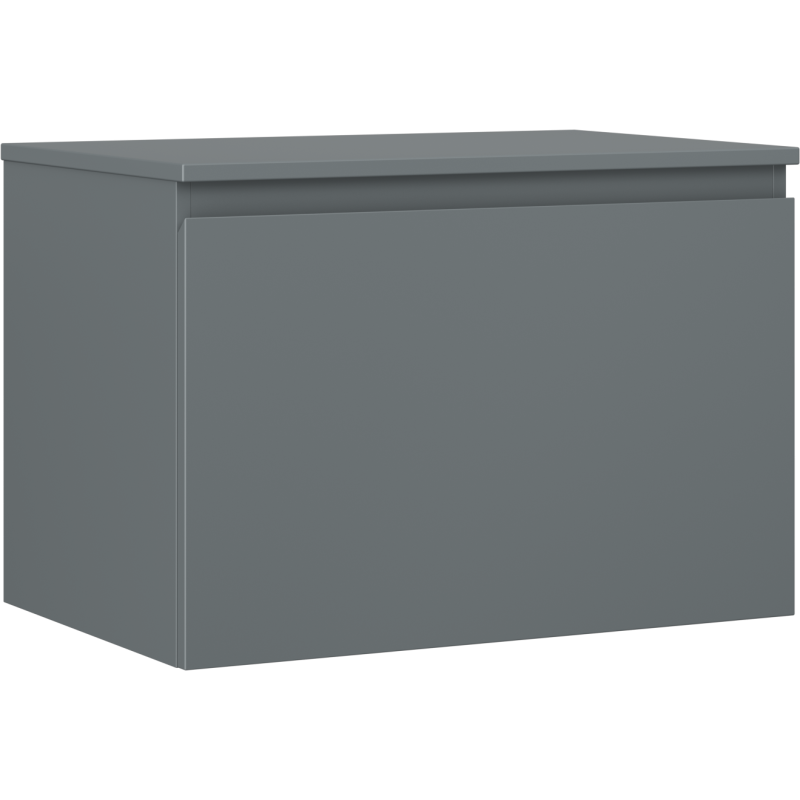 Mexen Orio bathroom cabinet under-sink 70 cm with countertop, 1 drawer, matte graphite - 91A10-07047-1-BFC66