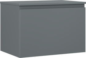 Mexen Orio bathroom cabinet under-sink 70 cm with countertop, 1 drawer, matte graphite - 91A10-07047-1-BFC66