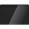 Mexen Orio bathroom cabinet under sink 70 cm with countertop, 1 drawer, black gloss - 91A10-07047-1-BFC70