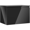 Mexen Orio bathroom cabinet under sink 70 cm with countertop, 1 drawer, black gloss - 91A10-07047-1-BFC70