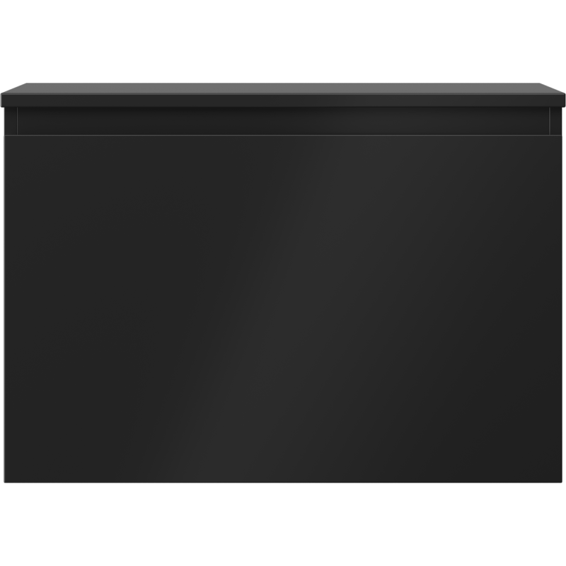 Mexen Orio bathroom cabinet under sink 70 cm with countertop, 1 drawer, black matte - 91A10-07047-1-BFC71