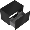 Mexen Orio bathroom cabinet for washbasin 70 cm with countertop, 1 drawer, matte black - 91A10-07047-1-BFC71