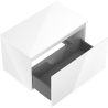 Mexen Orio 80 cm Bathroom Cabinet with Countertop, 1 Drawer, White Gloss - 91A10-08047-1-BFC00